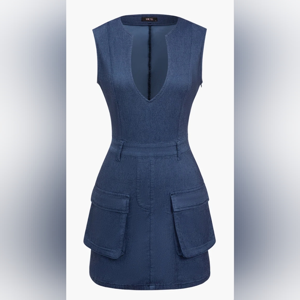 Jean dress by MICA Super flattering In the Bust and in mint condition